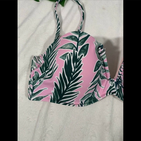 NWT $30 Shade & Shore Sun Tan Push Up V Wire Bandeau Bikini Top [SZ 34B‎ ] - Picture 6 of 13